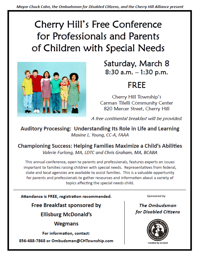 Cherry Hill Conference for Professionals and Parents of Children with Special Needs